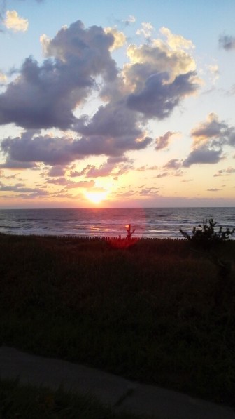 日本海の夕日